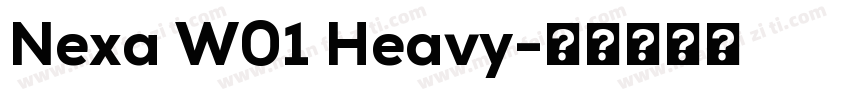 Nexa W01 Heavy字体转换
